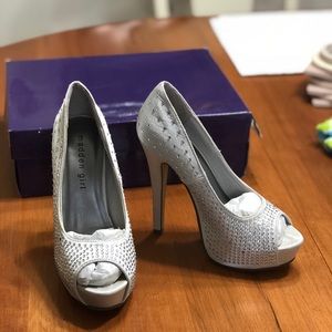 Madden Girl Rhinestone Heels
